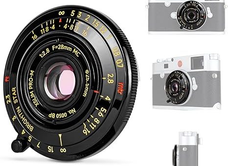 28mm F2.8 Full Frame Manual Focus Lens for Leica-M Mount,Camera Lens Compatible with M2 M3 M4 M5 M6 M7 M8 M9 M9P M10 M262 M240 M240P M10P M10M