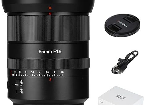 7artisans AF 85mm F1.8 Camera Lens for Sony E Mount, Full Frame, Large Aperture, Prime, STM Auto Manual Focus Camera Lens, Face/Eye Auto Focus, for Portraiture/Street Photography/Humanistic Subjects